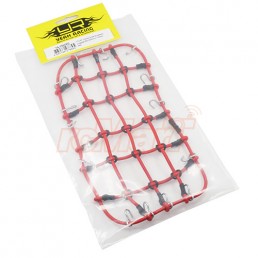 1/10 RC Crawler Scale Accessory Luggage Net 200mm x 110mm Red ''G6 Certified''