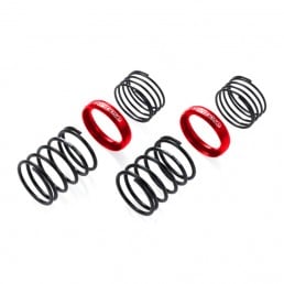 OD High Performance Twin Spring 1.2-2060 1.2 6 coil 20mm w/ Helper Spring 2 pcs Red
