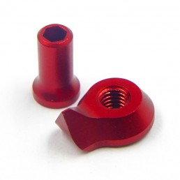 Adjuster Nut & Knuckle Stopper Set Red For OD2439 Adjustable Aluminum Knuckle Set