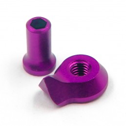 Adjuster Nut & Knuckle Stopper Set Purple For OD2439 Adjustable Aluminum Knuckle Set