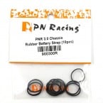PNR 3.0 Chassis Rubber Battery Straps 10 pcs Black